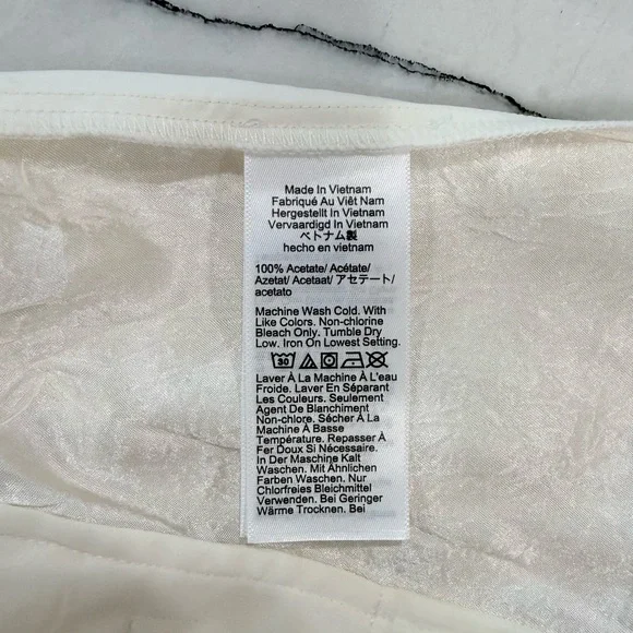 NWT J.Crew ($148) Stratus Pant Textured Satin Ivory Small - Picture 8 of 8